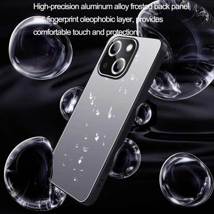 EDA007820113A_2.webp Ice Aluminum Metal Explosion-proof Frosted Phone Case, For iPhone 13 - Image 3