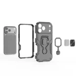 Metal Kickstand TPU Hybrid PC Phone Case, For iPhone 17 Pro Max, For iPhone 17 Pro, For iPhone 17, For iPhone 17 Air - Image 5