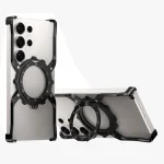 Mechanical Gear MagSafe Holder Borderless Metal Phone Case, For Samsung Galaxy S25 Ultra 5G, For Samsung Galaxy S24 Ultra 5G, For Samsung Galaxy S23 Ultra 5G, For Samsung Galaxy S22 Ultra 5G