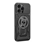 Armor Rotating Holder MagSafe Phone Case, For iPhone 16 Plus, For iPhone 16, For iPhone 15 Pro Max - Image 6
