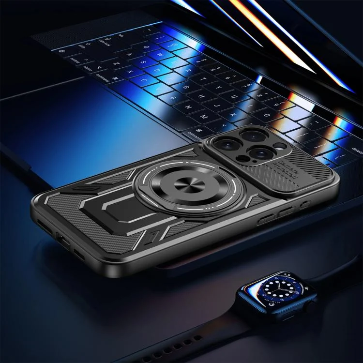 EDA007832013A_2.webp Armor Rotating Holder MagSafe Phone Case, For iPhone 14 Pro Max, For iPhone 13 Pro Max, For iPhone 13 Pro - Image 7