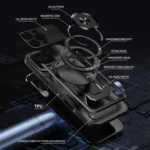 Armor Rotating Holder MagSafe Phone Case, For iPhone 13, For iPhone 12, For iPhone 12 Pro Max - Image 5