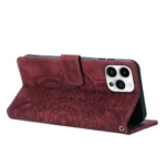Mandala Embossed Retro Frosted Leather Phone Case, For iPhone 14 Pro Max, For iPhone 7 / 8 / SE 2022, For iPhone 13 Pro Max, For iPhone 13 Pro - Image 4