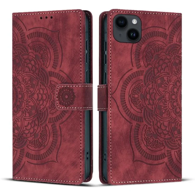 Mandala Embossed Retro Frosted Leather Phone Case, For iPhone 12 mini / 13 mini, For iPhone 12 / 12 Pro, For iPhone 12 Pro Max, For iPhone 11 Pro Max