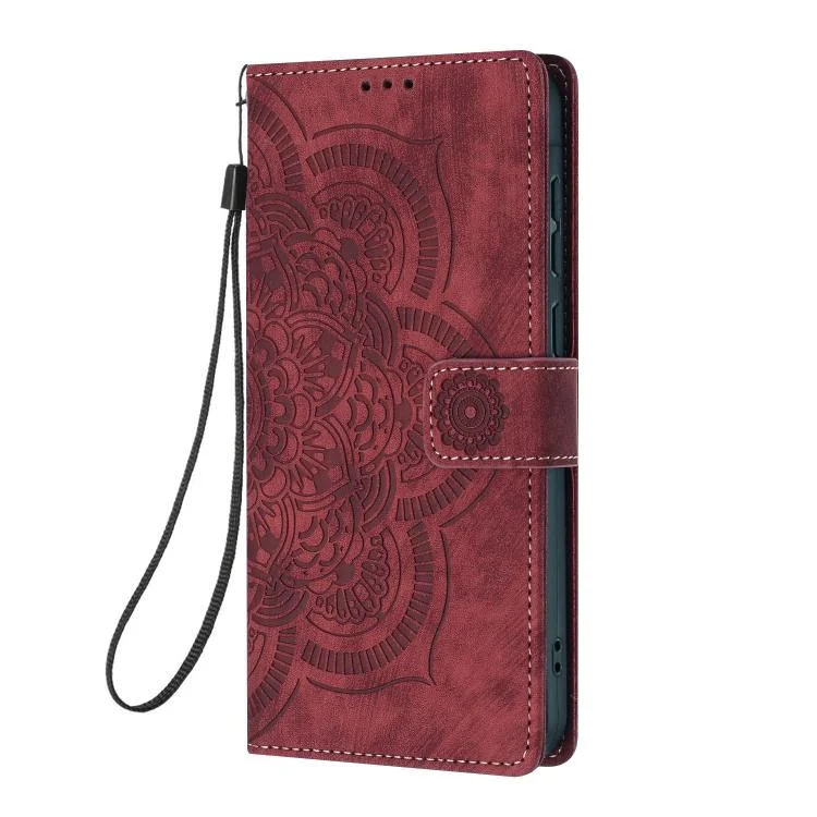 EDA007833019A_1.webp Mandala Embossed Retro Frosted Leather Phone Case, For iPhone 12 mini / 13 mini, For iPhone 12 / 12 Pro, For iPhone 12 Pro Max, For iPhone 11 Pro Max - Image 2