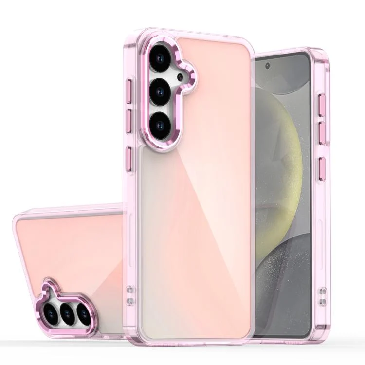 Plating Gradient Discolor Phone Case, For Samsung Galaxy S24 5G