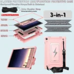 Armor Bolt Shape Holder Silicone Hybrid PC Tablet Case, For Samsung Galaxy Tab A9+, For Samsung Galaxy Tab A9 - Image 3