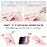 Armor Bolt Shape Holder Silicone Hybrid PC Tablet Case, For Samsung Galaxy Tab A9+, For Samsung Galaxy Tab A9 - Image 4