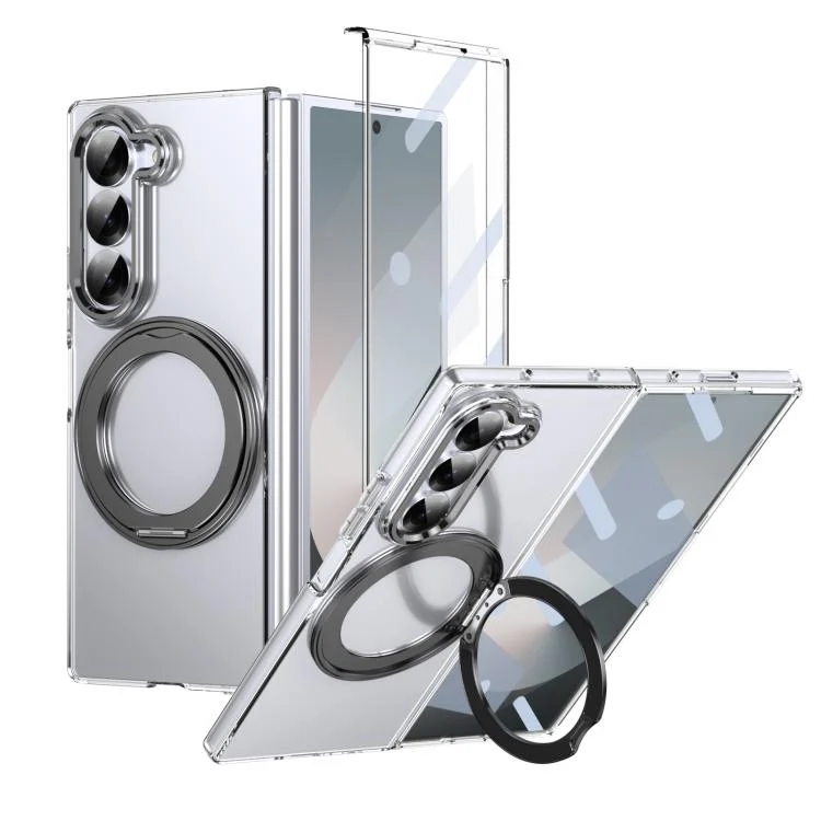 EDA007894905A.webp Integrated Ice-feel High-transparency 360-Degree Rotating Stand MagSafe Folding Phone Case, For Samsung Galaxy Z Fold6 5G, For Samsung Galaxy Z Fold5 5G, For Samsung Galaxy Z Flip5 5G - Image 1