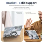 Integrated Ice-feel High-transparency 360-Degree Rotating Stand MagSafe Folding Phone Case, For Samsung Galaxy Z Fold6 5G, For Samsung Galaxy Z Fold5 5G, For Samsung Galaxy Z Flip5 5G - Image 8