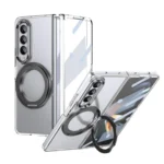 Integrated Ice-feel High-transparency 360-Degree Rotating Stand MagSafe Folding Phone Case, For Samsung Galaxy Z Fold4 5G, For Samsung Galaxy Z Flip4 5G, For Samsung Galaxy Z Flip3 5G