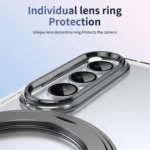 Integrated Ice-feel High-transparency 360-Degree Rotating Stand MagSafe Folding Phone Case, For Samsung Galaxy Z Fold4 5G, For Samsung Galaxy Z Flip4 5G, For Samsung Galaxy Z Flip3 5G - Image 4