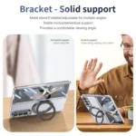 Integrated Ice-feel High-transparency 360-Degree Rotating Stand MagSafe Folding Phone Case, For Samsung Galaxy Z Fold4 5G, For Samsung Galaxy Z Flip4 5G, For Samsung Galaxy Z Flip3 5G - Image 7