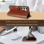 AZNS Sheepskin Texture Flip Leather Phone Case, For Samsung Galaxy S24+ 5G, For Samsung Galaxy S24 5G, For Samsung Galaxy S23 FE 5G, For Samsung Galaxy S23 Ultra 5G, For Samsung Galaxy S23+ 5G... - Image 6