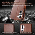 AZNS Sheepskin Texture Flip Leather Phone Case, For Samsung Galaxy S24+ 5G, For Samsung Galaxy S24 5G, For Samsung Galaxy S23 FE 5G, For Samsung Galaxy S23 Ultra 5G, For Samsung Galaxy S23+ 5G... - Image 7