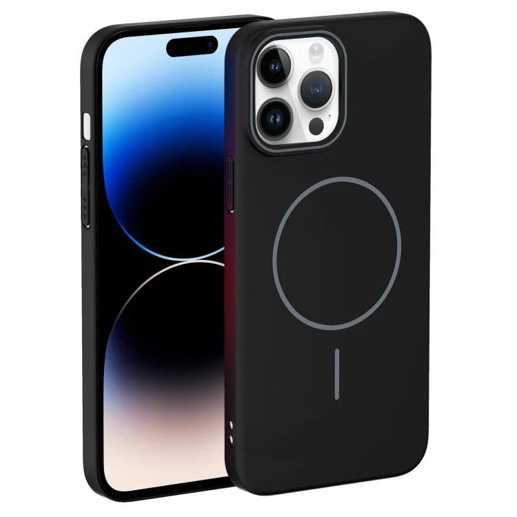 EDA007912012A_1.webp Thin Circle PC Injection MagSafe Phone Case, For iPhone 14 Pro Max, For iPhone 13 Pro Max - Image 6