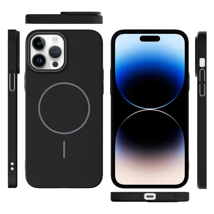 EDA007912012A_2.webp Thin Circle PC Injection MagSafe Phone Case, For iPhone 14 Pro Max, For iPhone 13 Pro Max - Image 7