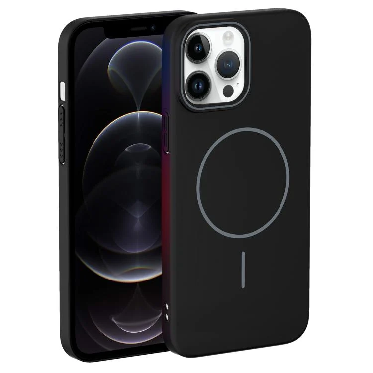 EDA007912017A_1.webp Thin Circle PC Injection MagSafe Phone Case, For iPhone 12 Pro, For iPhone 11 Pro Max - Image 6