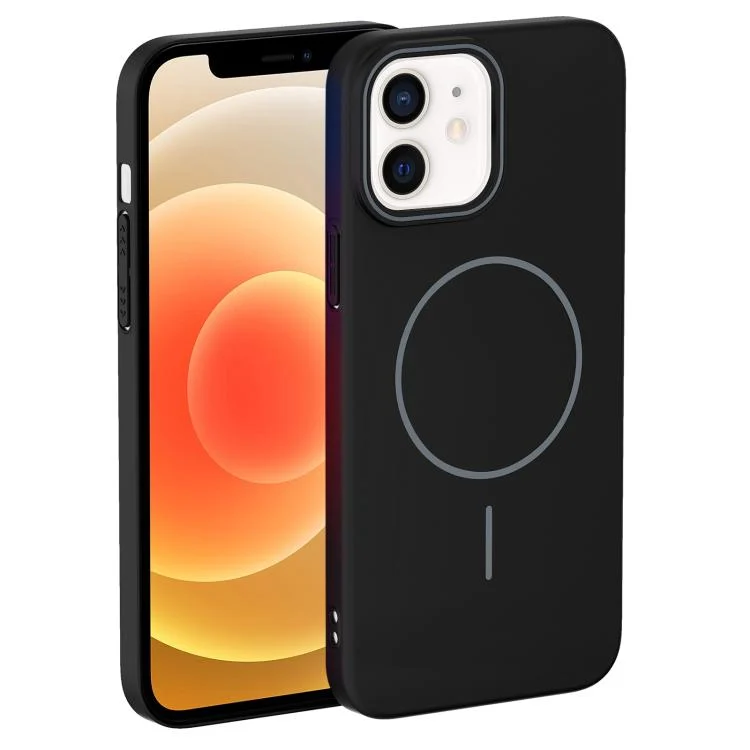 EDA007912019A_1.webp Thin Circle PC Injection MagSafe Phone Case, For iPhone 12, For iPhone 12 Pro Max - Image 6