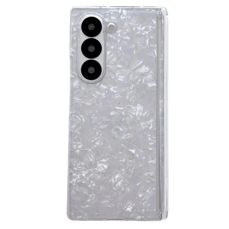 EDA007915105A.webp Magnetic Axis Pearlescent Shell Texture Phone Case, For Samsung Galaxy Z Fold7 5G, For Samsung Galaxy Z Fold Special, For Samsung Galaxy Z Fold6 5G - Image 1