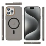 Translucent Frosted Skin PC MagSafe Phone Case, For iPhone 15 Pro, For iPhone 15 Plus, For iPhone 15 - Image 9