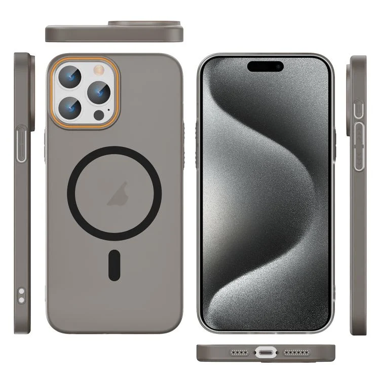 EDA007919206A_1.webp Translucent Frosted Skin PC MagSafe Phone Case, For iPhone 15 Pro, For iPhone 15 Plus, For iPhone 15 - Image 9