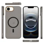 Translucent Frosted Skin PC MagSafe Phone Case, For iPhone 16e, For iPhone 16 Pro Max, For iPhone 16 Pro - Image 9