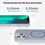 Translucent Frosted Skin PC MagSafe Phone Case, For iPhone 16e, For iPhone 16 Pro Max, For iPhone 16 Pro - Image 4