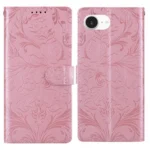 Embossed Floral Pattern Leather Phone Case, For iPhone 16e, For iPhone 16 Pro Max, For iPhone 16 Pro, For iPhone 16 Plus, For iPhone 16