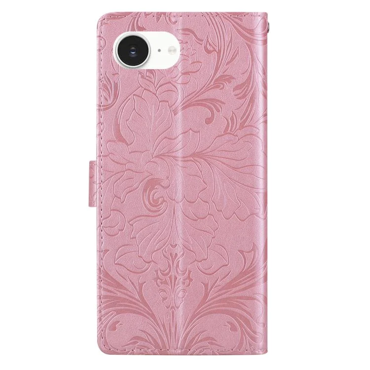 EDA007970007A_2.webp Embossed Floral Pattern Leather Phone Case, For iPhone 16e, For iPhone 16 Pro Max, For iPhone 16 Pro, For iPhone 16 Plus, For iPhone 16 - Image 3
