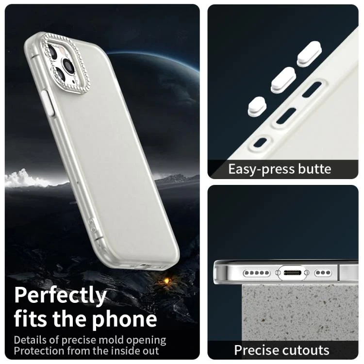 EDA007973107A_1.webp Candy Diamond Frosted PC Hybrid TPU Phone Case, For iPhone 11 Pro - Image 2