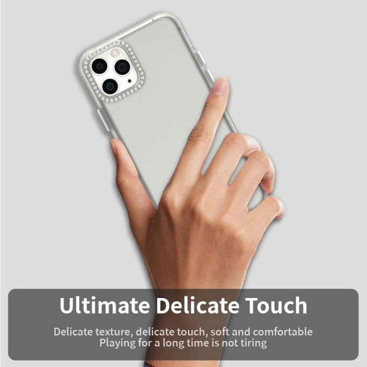 EDA007973107A_3.webp Candy Diamond Frosted PC Hybrid TPU Phone Case, For iPhone 11 Pro - Image 4