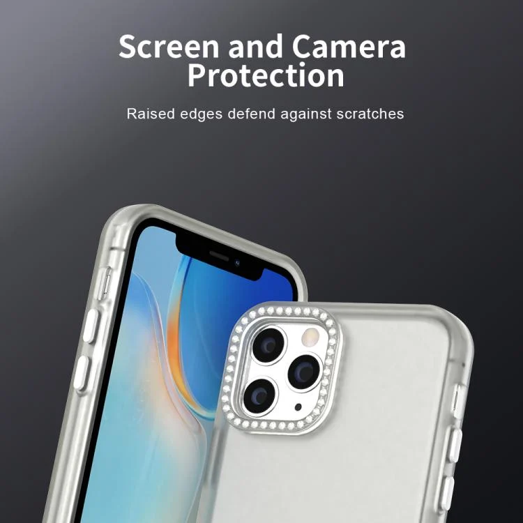 EDA007973107A_5.webp Candy Diamond Frosted PC Hybrid TPU Phone Case, For iPhone 11 Pro - Image 6