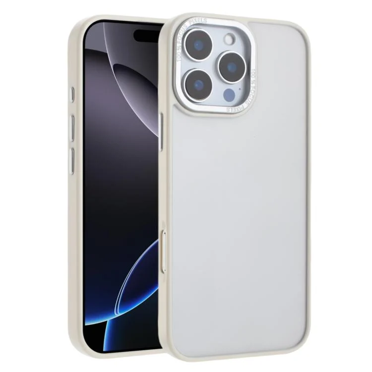 Macaron PC Hybrid TPU Glossy Phone Case, For iPhone 16 Pro Max, For iPhone 16 Pro, For iPhone 16 Plus, For iPhone 16