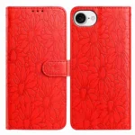 Daisy Embossed Leather Phone Case, For iPhone 16e, For iPhone 16 Pro Max