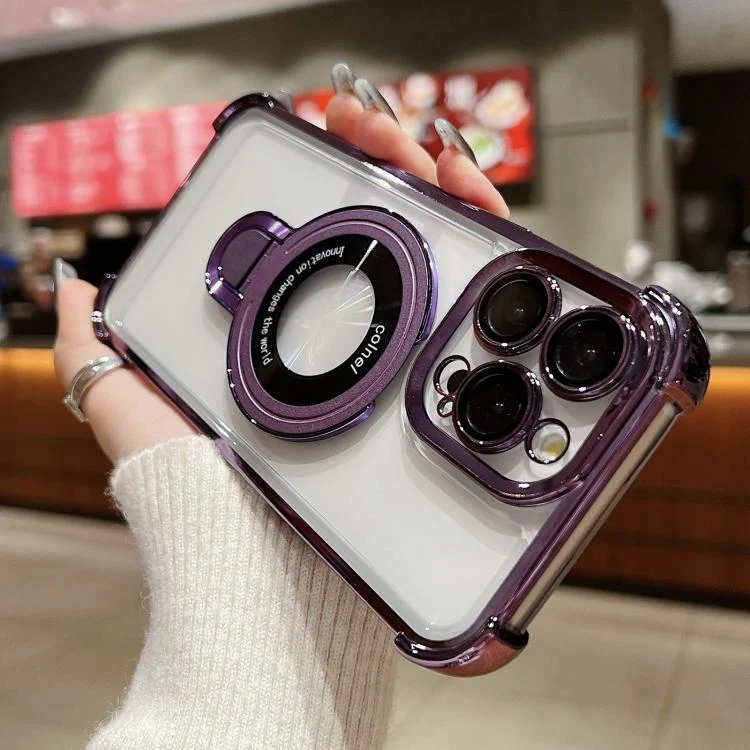 EDA007998210A_1.webp Space Shield MagSafe Holder Shockproof Phone Case, For iPhone 14, For iPhone 14 Pro, For iPhone 14 Pro Max - Image 7