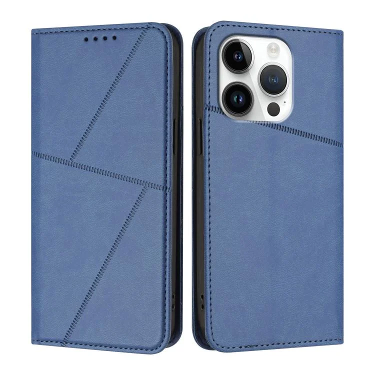 Strong Magnetic Frosted Flip Leather Phone Case, For iPhone 16 Pro, For iPhone 16 Plus