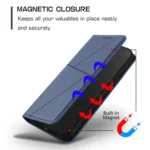 Strong Magnetic Frosted Flip Leather Phone Case, For iPhone 13 Pro Max, For iPhone 13 Pro - Image 5