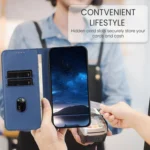 Strong Magnetic Frosted Flip Leather Phone Case, For iPhone 17 Pro Max, For iPhone 17 Pro - Image 6