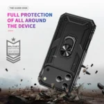 Shockproof TPU Hybrid PC Phone Case with Holder, For iPhone 17 Pro Max, For iPhone 17 Pro - Image 5