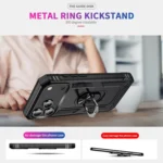 Shockproof TPU Hybrid PC Phone Case with Holder, For iPhone 17 Pro Max, For iPhone 17 Pro - Image 6