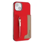 Zipper Horizontal Magnetic Card Bag RFID MagSafe Phone Case, For iPhone 14, For iPhone 14 Pro, For iPhone 14 Pro Max