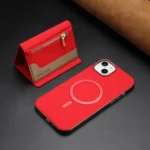 Zipper Horizontal Magnetic Card Bag RFID MagSafe Phone Case, For iPhone 14, For iPhone 14 Pro, For iPhone 14 Pro Max - Image 5