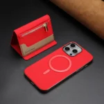 Zipper Horizontal Magnetic Card Bag RFID MagSafe Phone Case, For iPhone 12 Pro Max, For iPhone 12 / 12 Pro, For iPhone 11 Pro Max - Image 5