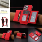 Zipper Horizontal Magnetic Card Bag RFID MagSafe Phone Case, For iPhone 12 Pro Max, For iPhone 12 / 12 Pro, For iPhone 11 Pro Max - Image 7