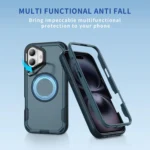 Defend 3 in 1 Rugged MagSafe Magnetic Holder Phone Case, For iPhone 16, For iPhone 15 Pro Max, For iPhone 15 Pro - Image 2