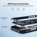 Defend 3 in 1 Rugged MagSafe Magnetic Holder Phone Case, For iPhone 16, For iPhone 15 Pro Max, For iPhone 15 Pro - Image 6
