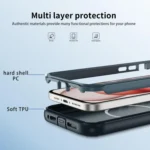 Defend 3 in 1 Rugged MagSafe Magnetic Holder Phone Case, For iPhone 15 Plus, For iPhone 15, For iPhone 14 Plus - Image 6