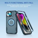 Defend 3 in 1 Rugged MagSafe Magnetic Holder Phone Case, For iPhone 14, For iPhone 14 Pro, For iPhone 14 Pro Max - Image 2