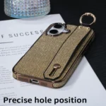 Electroplating Loose Powder Wristband Holder Phone Case, For iPhone 16 Plus, For iPhone 16 - Image 5